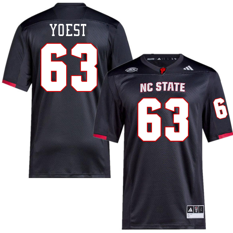 NC State Wolfpack #63 Bill Yoest College Football Jerseys,Uniforms-Black